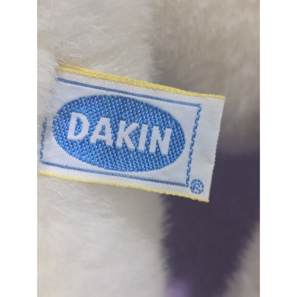 Beary Adorable And Sweet, 40 Year Old Stuffed Teddy Bear, White Fur, 1985 Dakin - Picture 8 of 9